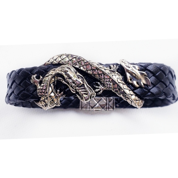 SOLD☆ John Hardy NAGA Dragon Leather Bracelet - Picture 3 of 8
